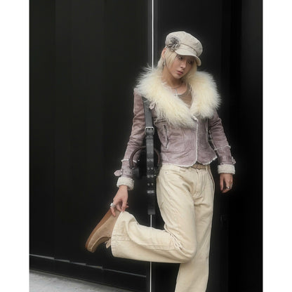 WHOSE Beige Flared Jeans Wash Ver. 1