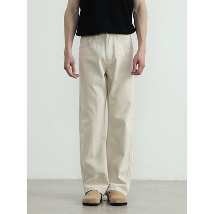 WHOSE Beige Wide Straight Jeans