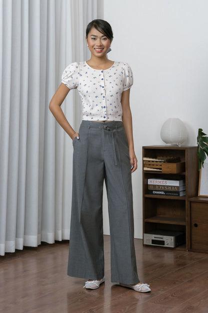 Libe Belt Pleated Trousers (Pre-order)