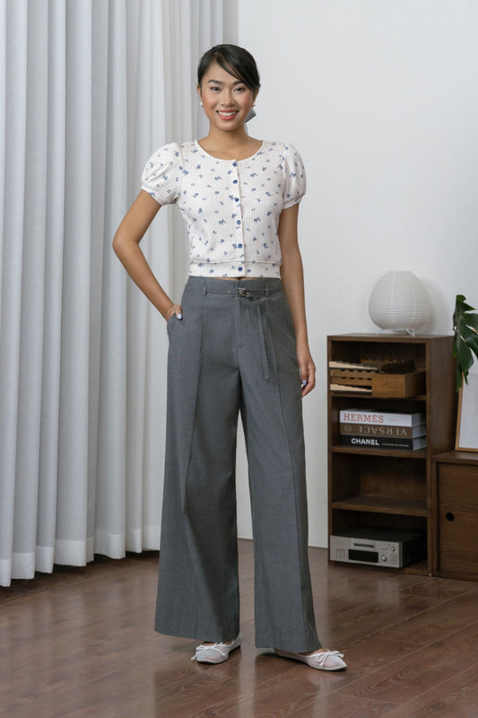 Libe Belt Pleated Trousers (Pre-order)
