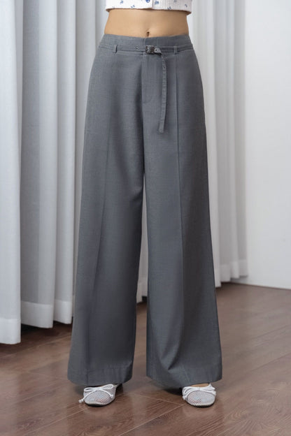 Libe Belt Pleated Trousers (Pre-order)
