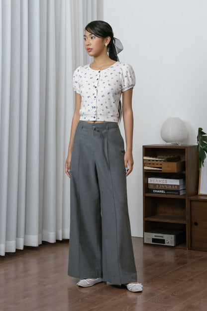 Libe Belt Pleated Trousers (Pre-order)