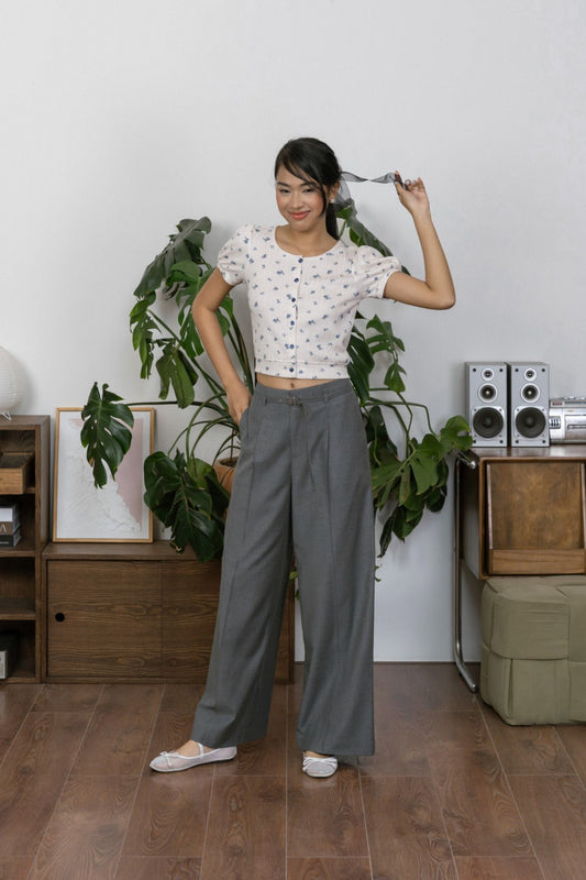 Libe Belt Pleated Trousers (Pre-order)