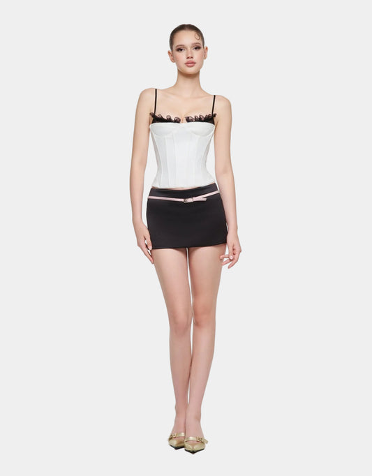 Eminist Belted Mini Skirt