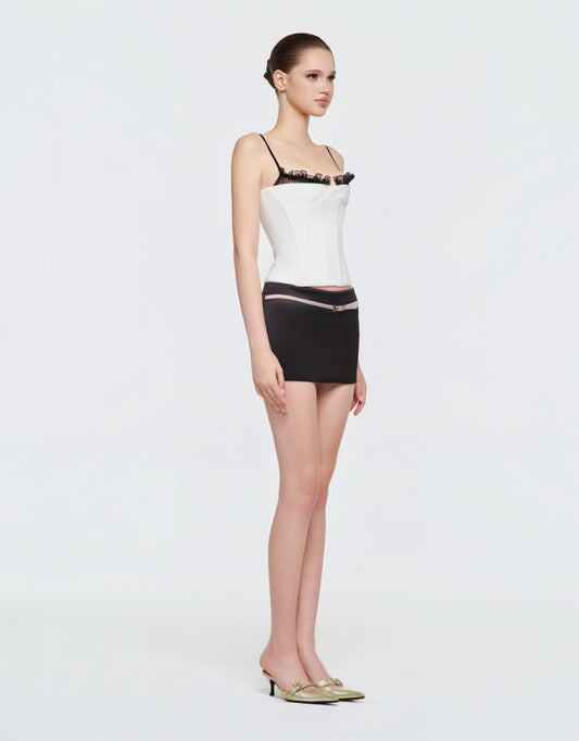 Eminist Belted Mini Skirt