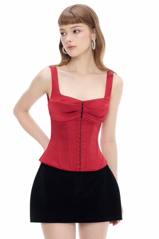 Jubin Betty Velvet Skirt (Pre-order)
