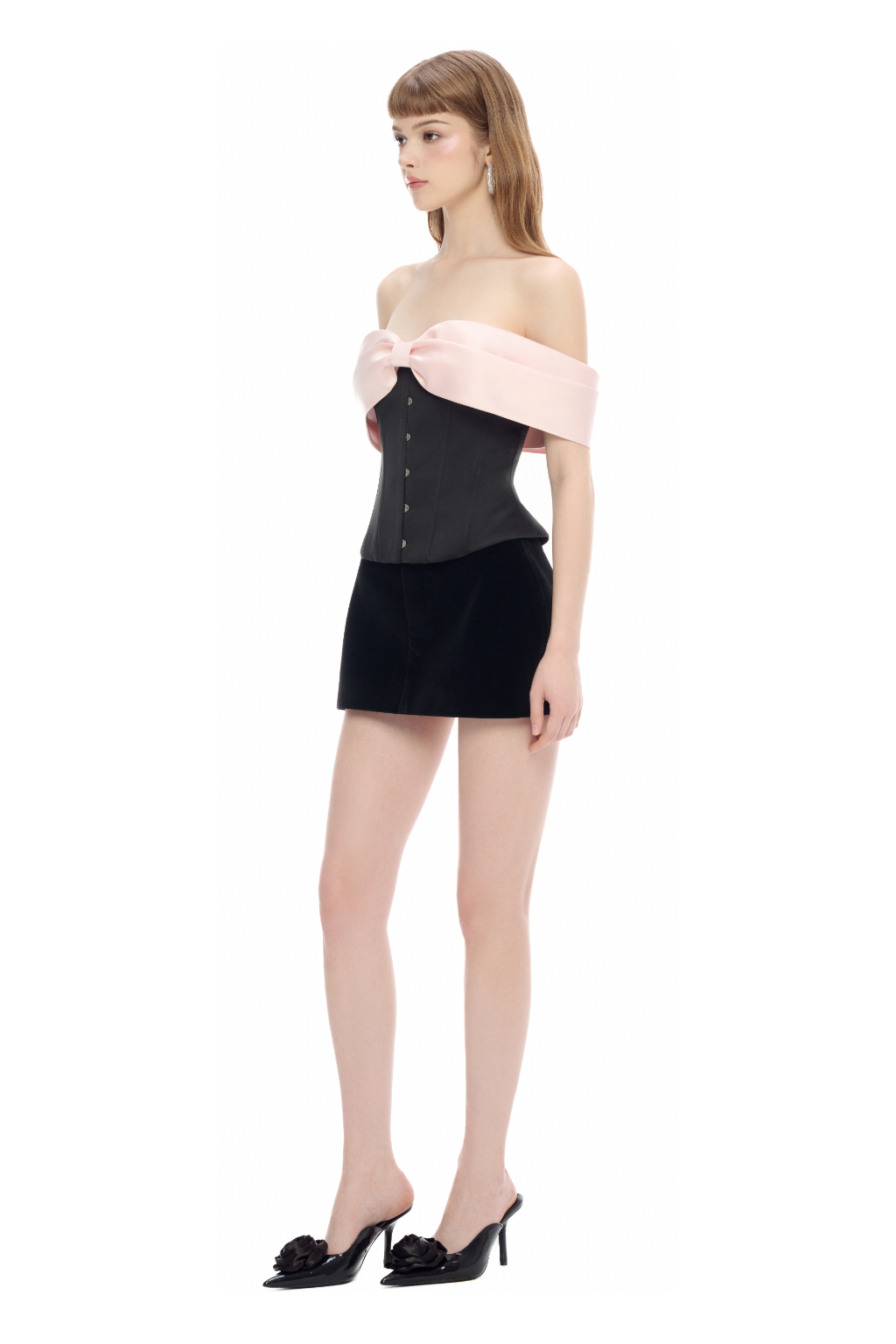 Jubin Betty Velvet Skirt (Pre-order)