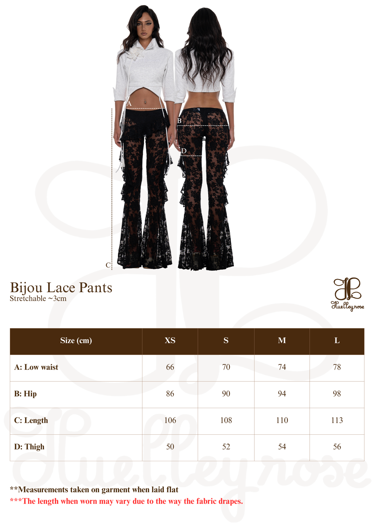 Huelleyrose Bijou Lace Pants (Pre-order)