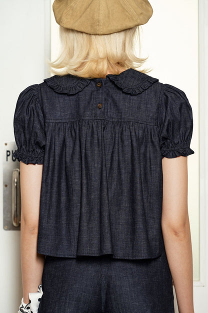 Libe Black Babydoll Top (Pre-order)
