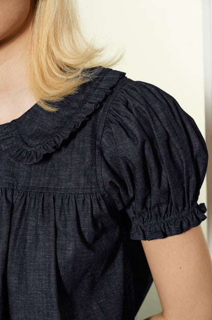 Libe Black Babydoll Top (Pre-order)
