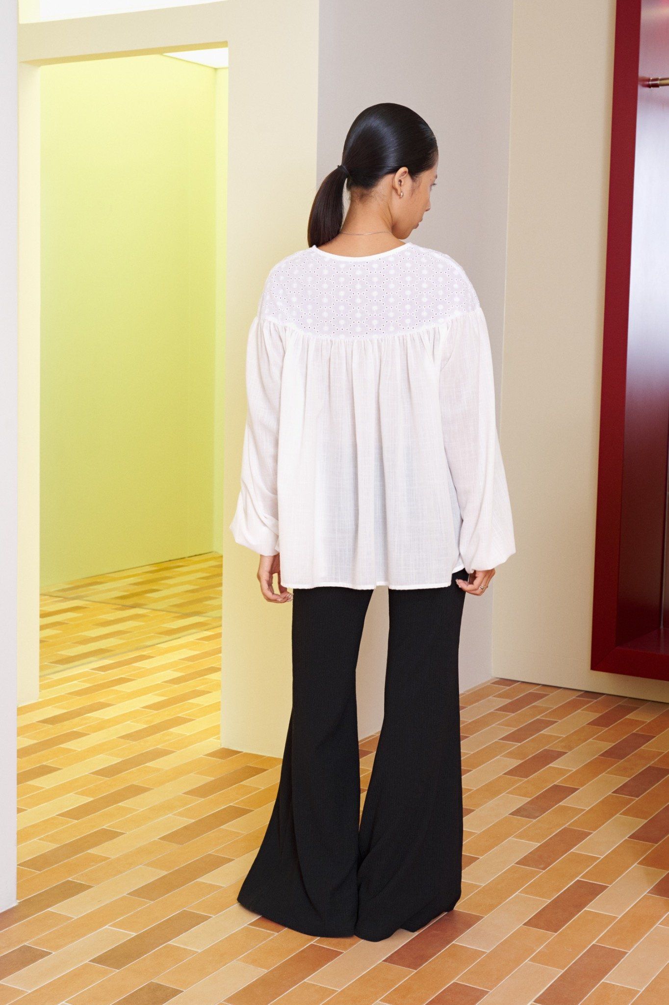 Libe Black Flared Trousers (Pre-order)