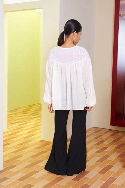 Libe Black Flared Trousers (Pre-order)