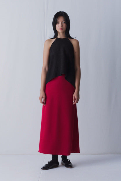 Libe Black Halter Neck Top (Pre-order)