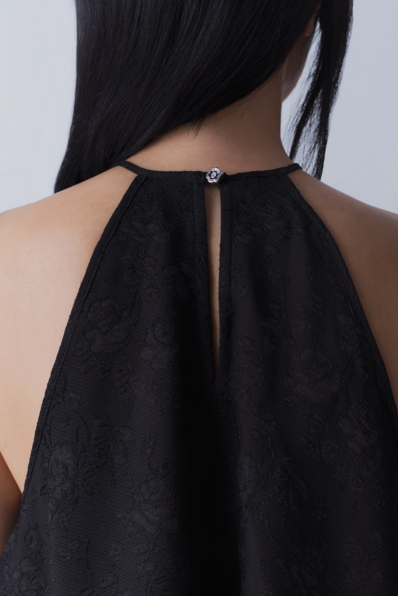 Libe Black Halter Neck Top (Pre-order)