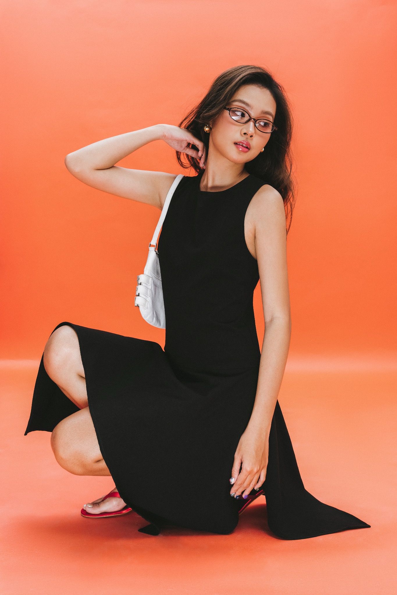 Libe Black Handkerchief Mini Dress (Pre-order)