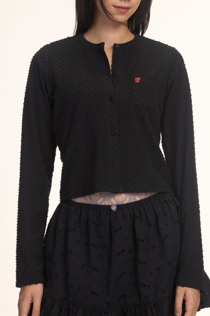 Libe Black Long Sleeve Cardigan (Pre-order)