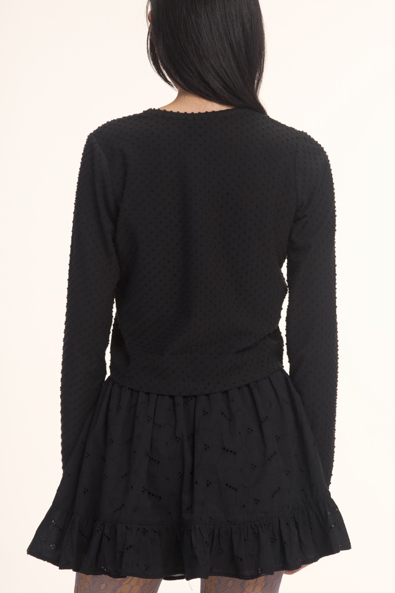 Libe Black Long Sleeve Cardigan (Pre-order)