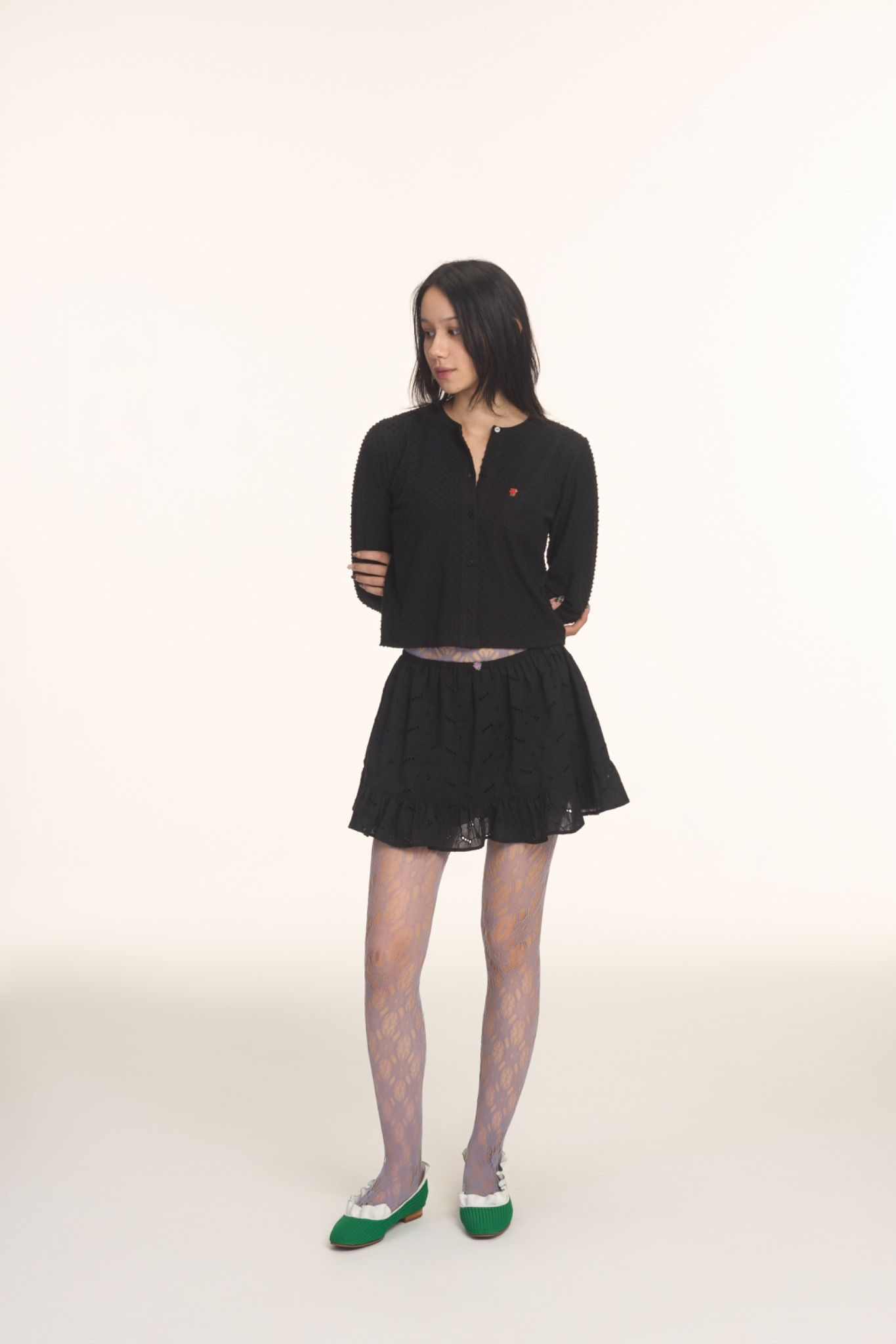 Libe Black Long Sleeve Cardigan (Pre-order)