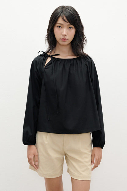 Libe Black Long Sleeve Top (Pre-order)
