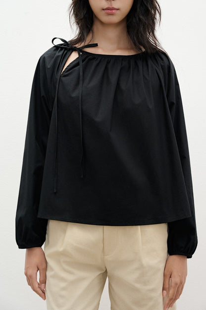 Libe Black Long Sleeve Top (Pre-order)