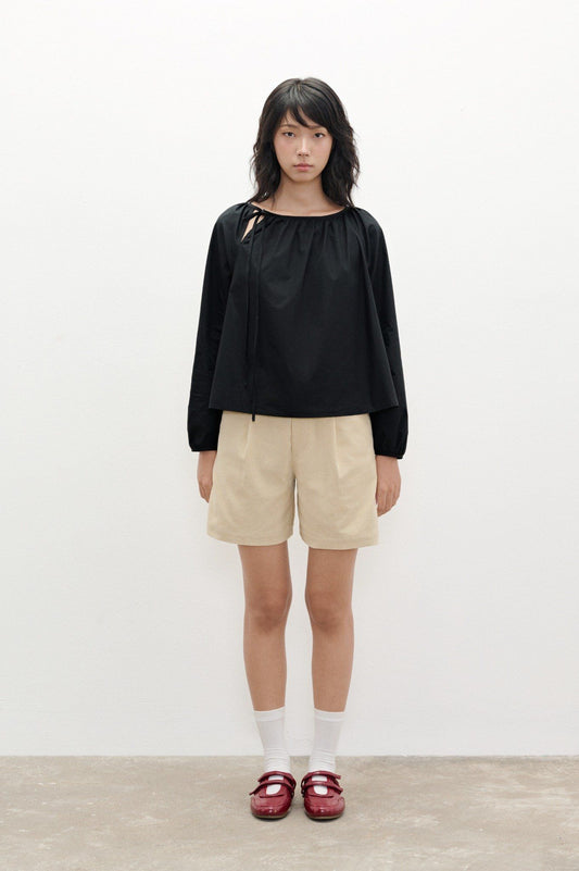 Libe Black Long Sleeve Top (Pre-order)