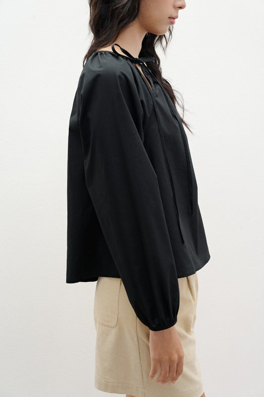 Libe Black Long Sleeve Top (Pre-order)