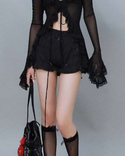 Sodope Club Black Love Struck Shorts (Pre-order)