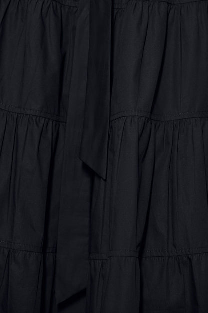 Libe Black Mid-Length Skirt (Pre-order)