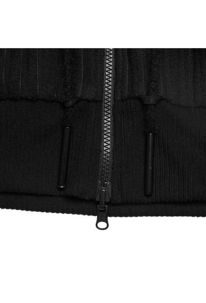 The Beuter Black Paneled Riversible Hoodie