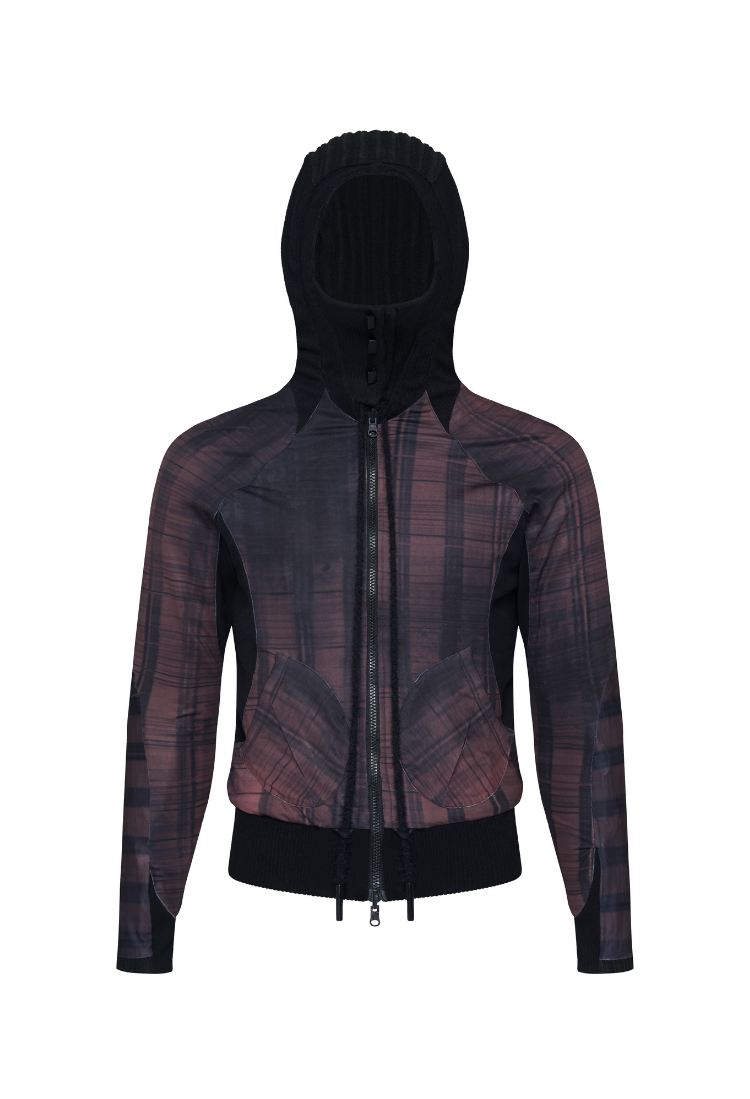 The Beuter Black Paneled Riversible Hoodie