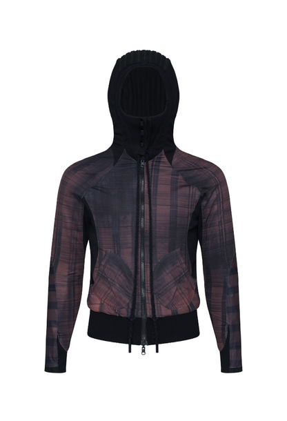 The Beuter Black Paneled Riversible Hoodie