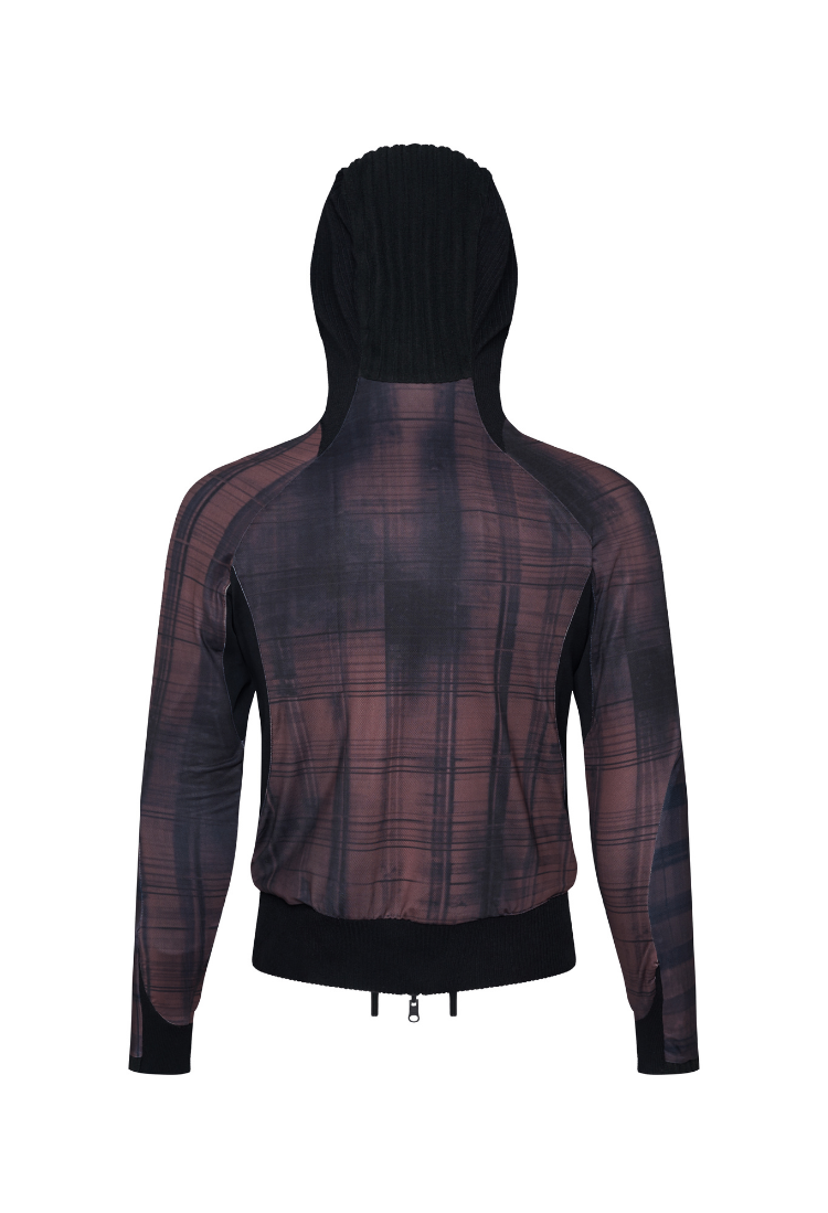 The Beuter Black Paneled Riversible Hoodie