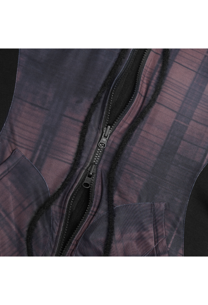 The Beuter Black Paneled Riversible Hoodie