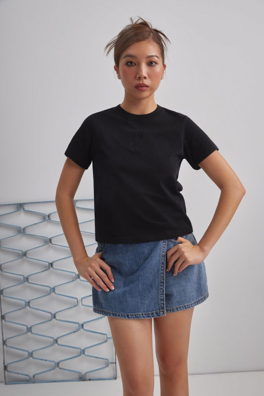 Libe Black Regular Fit T-Shirt (Pre-order)