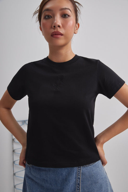 Libe Black Regular Fit T-Shirt (Pre-order)