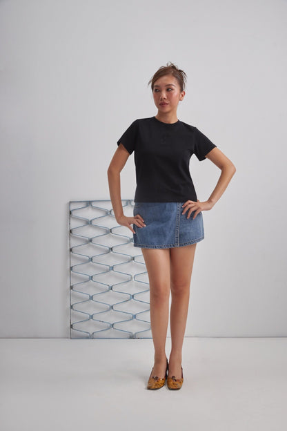 Libe Black Regular Fit T-Shirt (Pre-order)