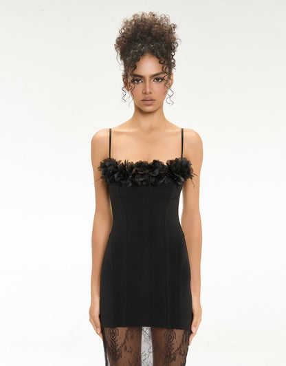 Eminist Black Rose Bustiet Dress