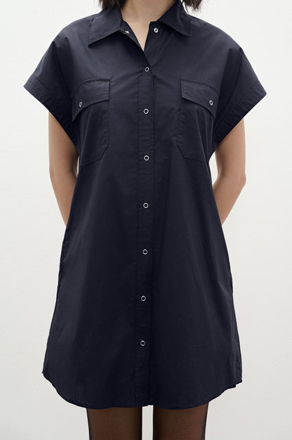 Libe Black Shirt Dress (Pre-order)