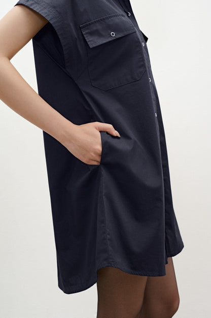 Libe Black Shirt Dress (Pre-order)