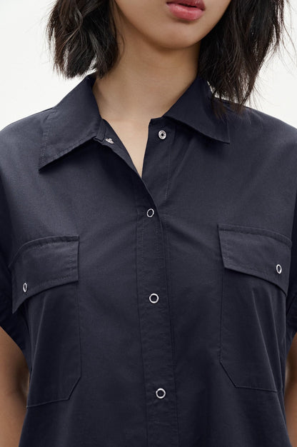 Libe Black Shirt Dress (Pre-order)