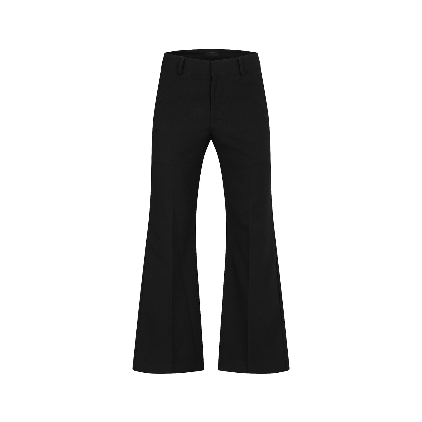 The Beuter Black Technical Flared Trousers