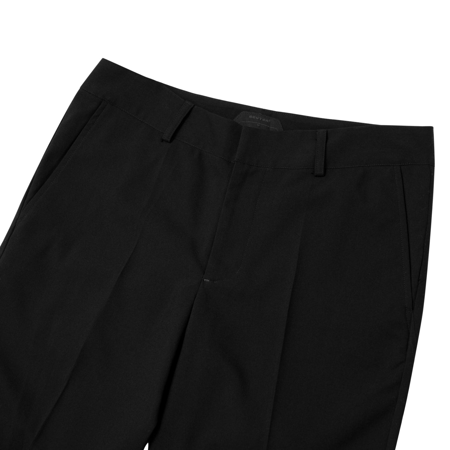 The Beuter Black Technical Flared Trousers
