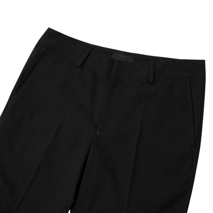 The Beuter Black Technical Flared Trousers