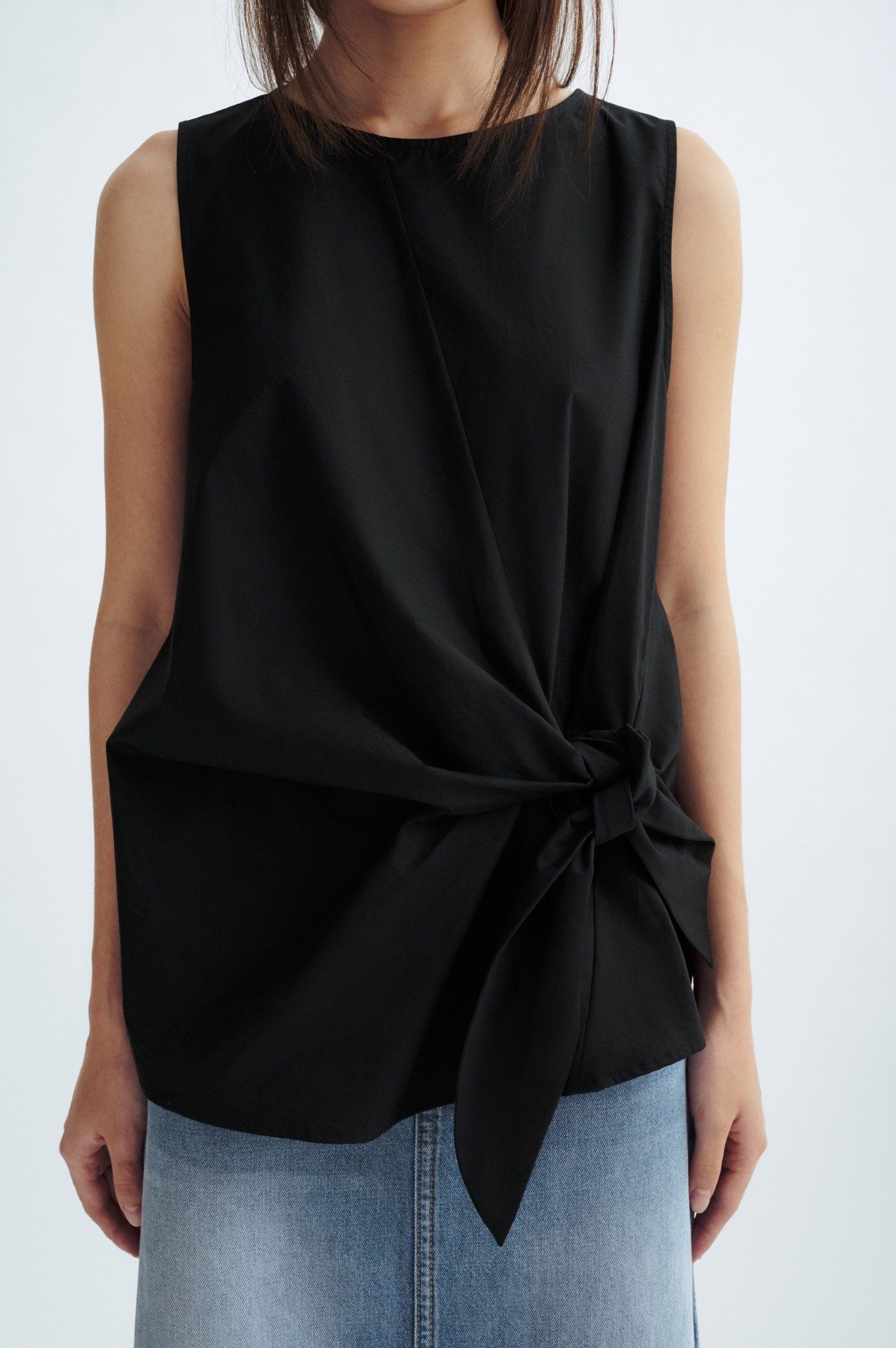 Libe Black Tie Bow Top (Pre-order)