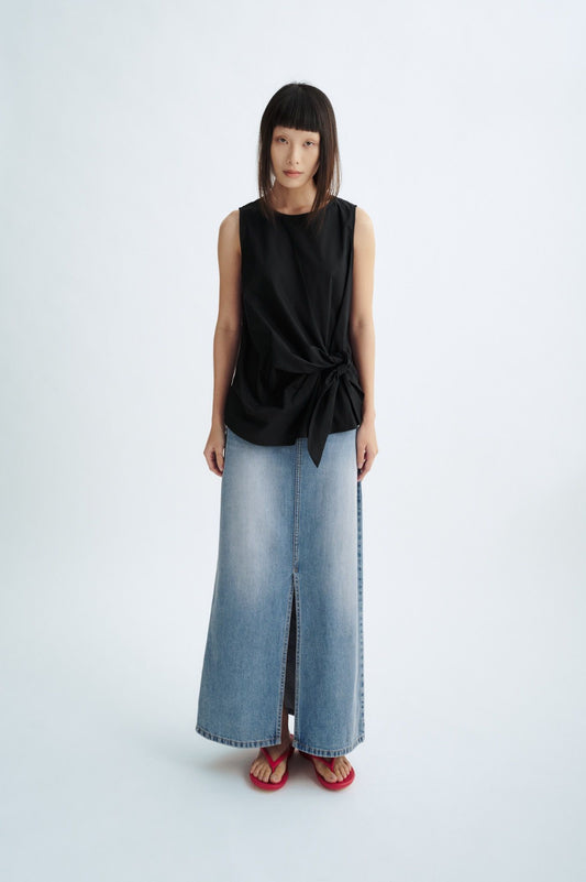 Libe Black Tie Bow Top (Pre-order)
