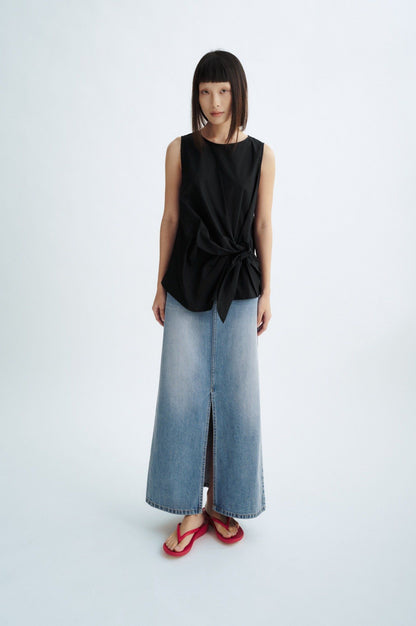 Libe Black Tie Bow Top (Pre-order)