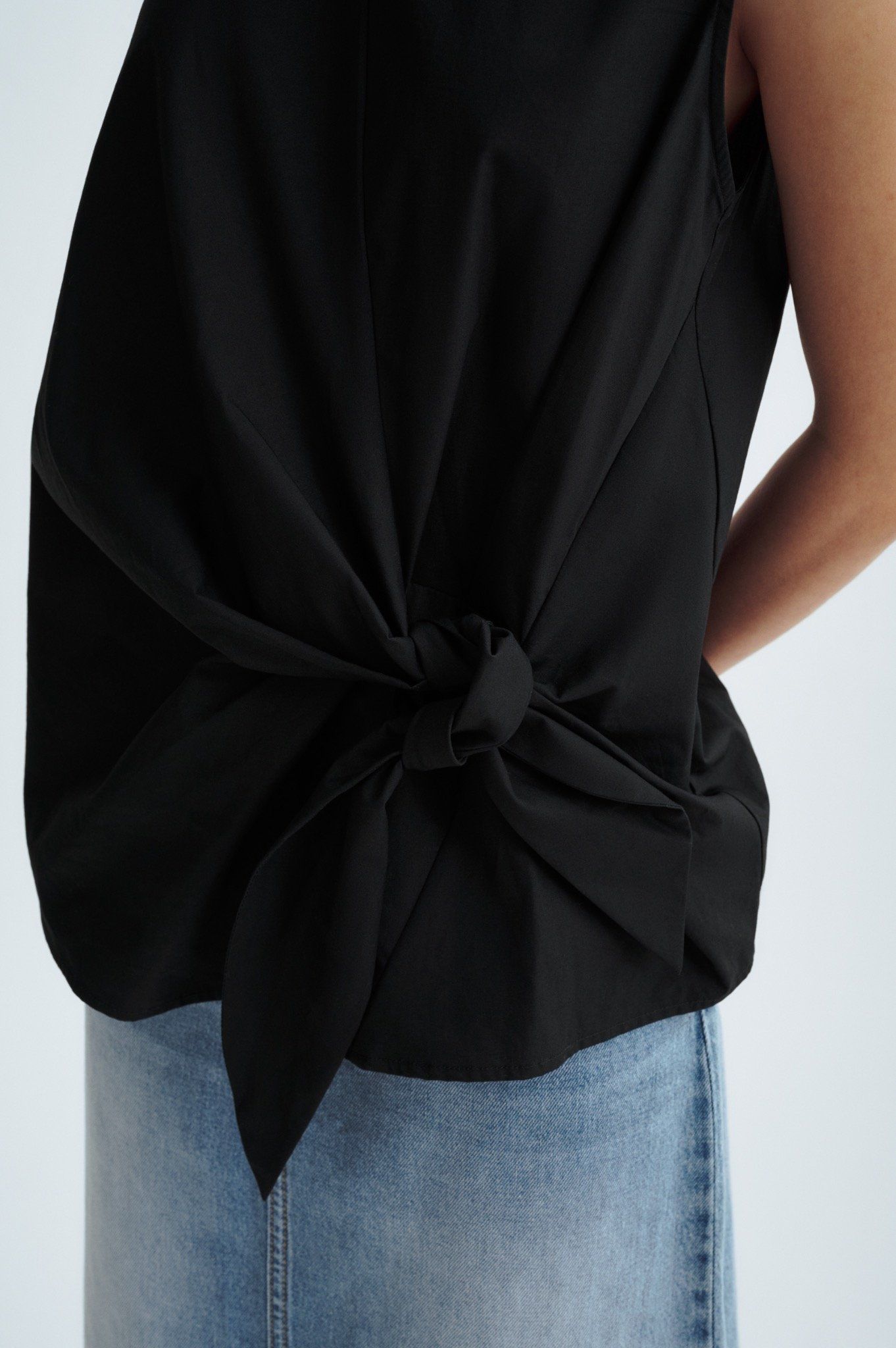 Libe Black Tie Bow Top (Pre-order)