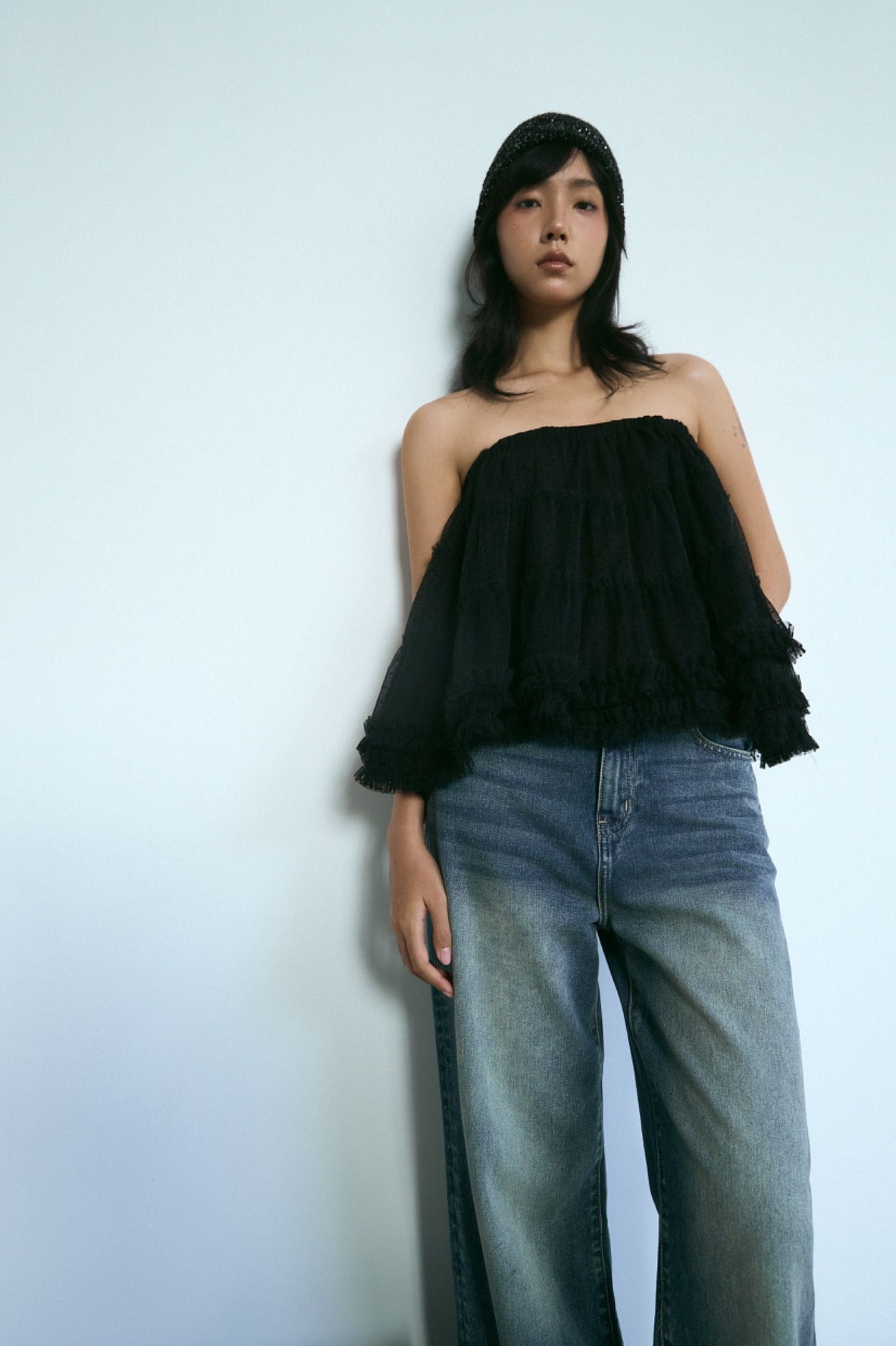 Libe Black Tutu Mini Skirt (Pre-order)