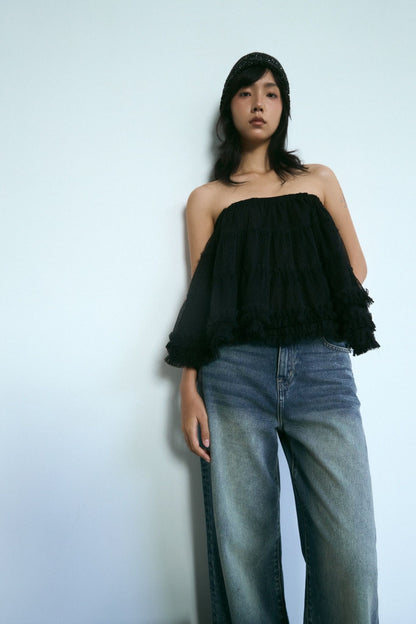 Libe Black Tutu Mini Skirt (Pre-order)