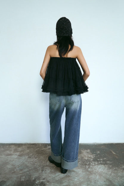Libe Black Tutu Mini Skirt (Pre-order)